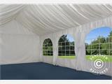 Marquee lining and leg curtain pack, White, for  4x10 m marquee