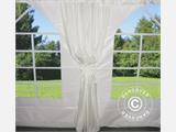 Marquee lining and leg curtain pack, White, for  4x10 m marquee