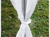 Controsoffitto e drappeggi per tendone per feste 4x10m, Bianco