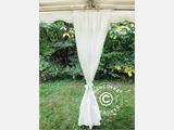 Marquee lining and leg curtain pack, White, for 6x8 m marquee