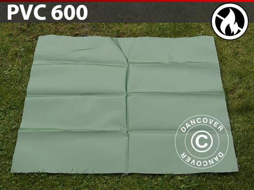 Ersatz-PVC für flammhemmendes Lagerzelt, 600g/m², 1x1m, Grün