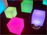 LED Kubo Formos Lempa, 20x20cm, Daugiafunkcinė, Įvairių spalvų