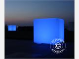 LED Kube Lys, 50x50cm, Multifunksjon, Flerfarget