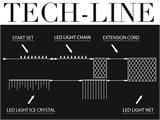 Catena di LED set base, Tech-Line, 4,5m, Bianco Caldo SOLO 6 PZ. DISPONIBILE