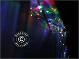 Corda de luz LED, 25m, Multifunções, Multicolor, Cordão transparente LED APENAS 1 UNID. RESTANTE