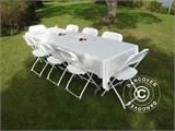 Velour tablecloth 1.5x10 m, White, ONLY 1 PC. LEFT