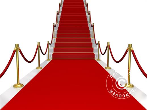 Tapis rouge, 2x6m, 400g  