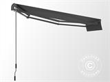 Awning w/Crank handle, 2.95x2 m, Grey/Grey Frame