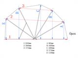 Vouwgarage (Motor), 1,88x3,45x1,9m, Grijs