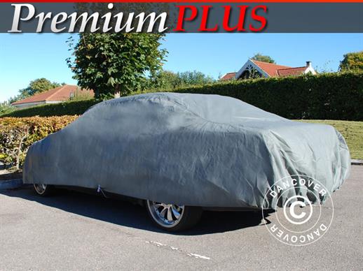 Pokrowiec na samochód Premium Plus, 4,7x1,66x1,27m, szary