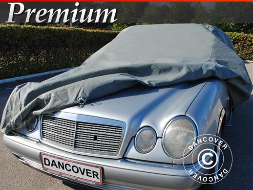 Autopeite Premium, 4,96x1,79x1,27m, harmaa