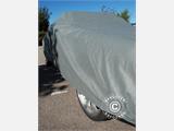 Cubierta para coche Premium, 4,96x1,79x1,27m, gris