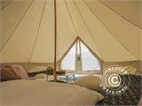 Glampingtelt TentZing®, 5x5m, 6 Personer, Sand