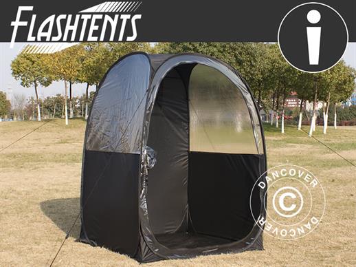 All Weather Pod/Football Mom pop-up tent, FlashTents®, 1 person, Black