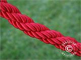 Twisted rope for rope barriers, 150 cm, Red and Silver Hook ONLY 2 PCS. LEFT