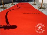 Red carpet runner w/print, 2.4x6 m