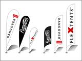 Beachflag, fjerformet, medium