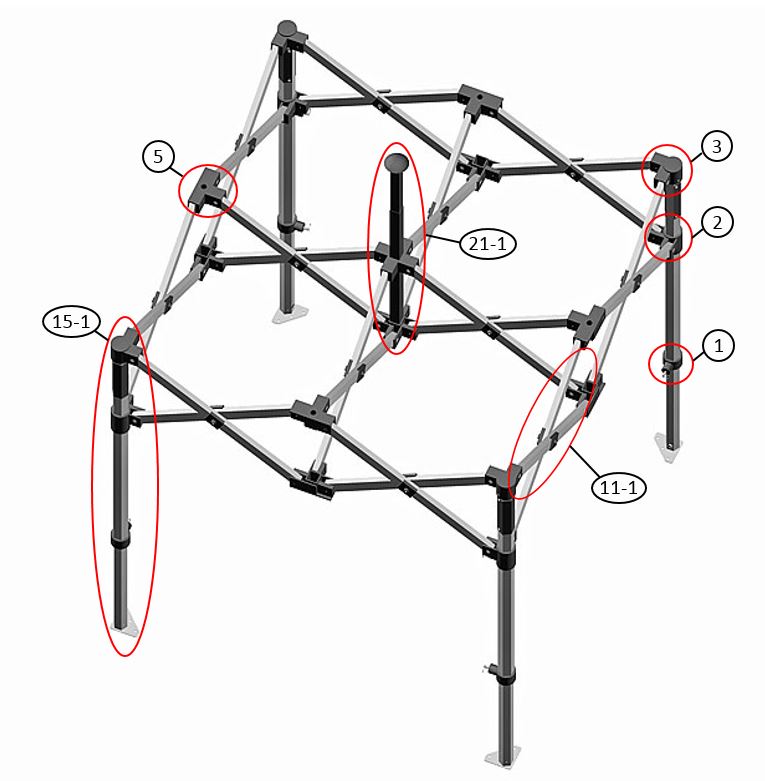 Pikateltta FleXtents PRO 4x4m Maastoväritys