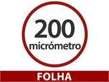 Película de Estufa do tipo Faça Você Mesmo de 200Mic, 6x60m, 1 Rolo, Transparente