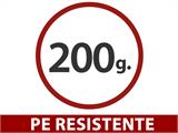 Lona 5x8m em PE Reforçado de 200g/m², Transparente