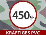 Zeltgarage PRO 3,3x6x2,4m PVC, Tarnfarbe