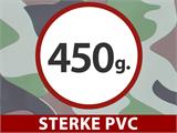 Camouflage afdekzeil 4x6m, PVC 450g/m²