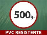 Lona 6x10m, PVC 500g/m², Verde, Retardador de chamas