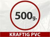 Partytelt Exclusive 6x12m PVC, Rød/Hvid