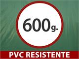 Lona 6x10m, PVC 600g/m², Verde, Retardador de chamas