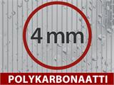 Kasvihuone polykarbonaatti, Strong NOVA 48m², 4x12m, Hopea