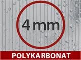 Drivhus i polykarbonat, Strong NOVA 30m², 3x10m, Sølv