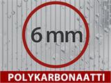 Seinämallinen autokatos Libeccio Wall, 3,2x5,09x2,34m, Antrasiitti