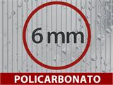 Serra in policarbonato TITAN Classic 480, 4,9m², 2,35x2,12m, Argento