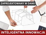 Namiot FleXtents® PRO Exhibition ze ścianami bocznymi, 3x3m, biały, trudnopalny