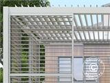 Paroi avec persiennes pour pergola bioclimatique San Pablo, 1,23x2,175m, Blanc