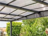 Lean-to carport Libeccio Wall, 3,2x5,09x2,34m, Antracit