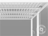 Cenador pérgola bioclimática San Pablo, 3x5,8m, Blanco