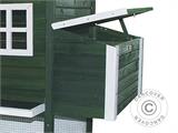 Gallinero, 0,95x2,25x1,43m, Verde/Blanco