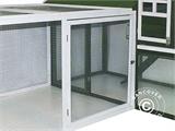 Chicken coop run, extension, 1.08x1.44x0.83 m, White