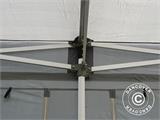 Tente pliante FleXtents PRO Trapezo 2x3m Gris, avec 4 cotés