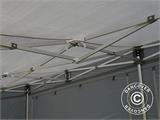 Tente pliante FleXtents PRO Trapezo 2x3m Gris, avec 4 cotés