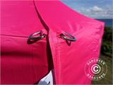 Pop up gazebo FleXtents PRO 3x3 m Pink, incl. 4 sidewalls