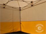 Carpa plegable  FleXtents® PRO 3x3m, PVC, Carpa de trabajo, Ignífuga, 4 muros laterales incluidos