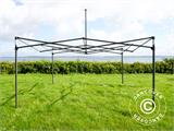 Pop up gazebo FleXtents Steel 4x4 m White, incl. 4 decorative curtains