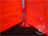 Faltzelt FleXtents PRO 2x2m Rot, mit 4 Seitenwänden