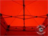 Tente pliante FleXtents PRO 2x2m Rouge, avec 4 cotés