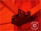 Carpa plegable FleXtents PRO 2x2m Rojo, incl. 4 lados
