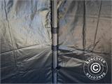 Carpa plegable FleXtents Basic v.3, 4x4m Negro, Incl. 4 lados