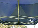 Faltzelt FleXtents Xtreme 50 3x3m Dunkeblau, mit 4 Seitenwänden