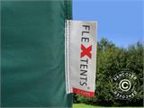 Pop up gazebo FleXtents PRO 3x6 m Green, incl. 6 decorative curtains